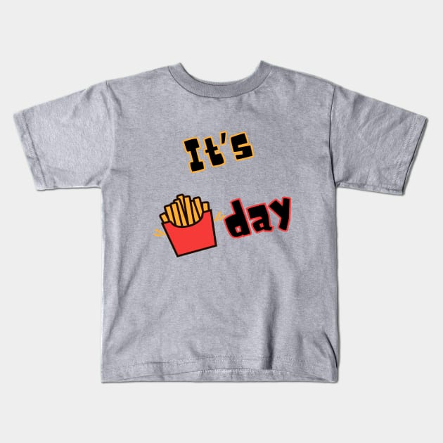 It's Fry day Kids T-Shirt by WondersByMel